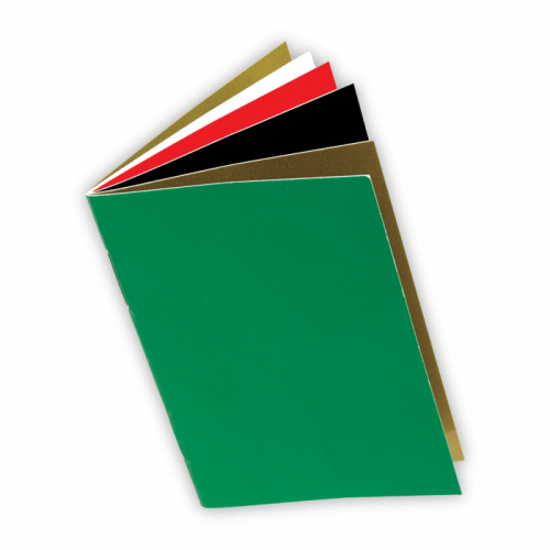 Green, Black, Red, White, Gold Pages